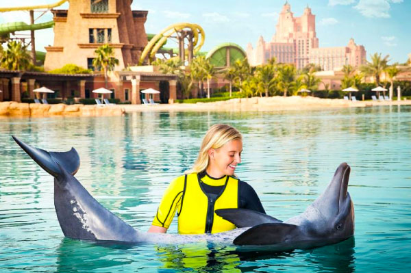 mejores lugares del mundo para nadar con delfines Dolphinaris