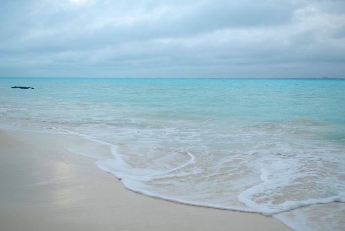 Las playas del Cancún son especiales cuando llueve.